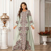 Arab Style Women's Long Robe Printed Dress