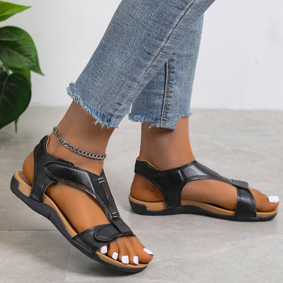 Platform Wedge Women's Shoes Velcro Buckle Sandals