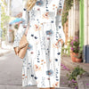 Versatile Mid-length Printed Dress