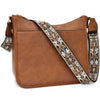 Wide Shoulder Strap Large Capacity Multi-functional Stitching Shoulder Bag