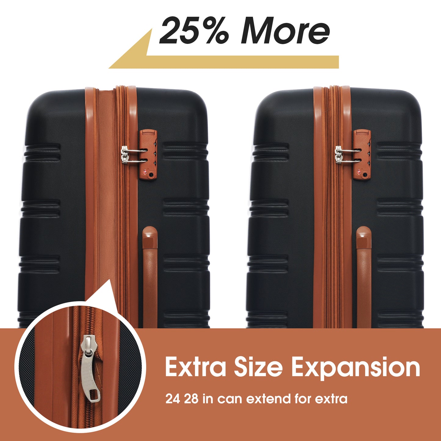 Hardshell Suitcase Set Of 4 Pieces, Lightweight 16 Inches, 20 Inches, 24 Inches, 28 Inches, Luggage Box