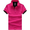 Mens Stand Collar Polo Shirt