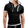 Men Hooded Polo Shirt