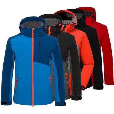 Men's outdoor mountaineering storm suit windbreaker soft shell suit