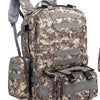 Men's Travel Backpack Oxford Cloth Outdoors Backpack Army Camouflage Tactics Double Shoulder Bag Mountaineering Large Combination Backpack