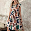 Fashion Casual Multicolor Printed Women's Dress