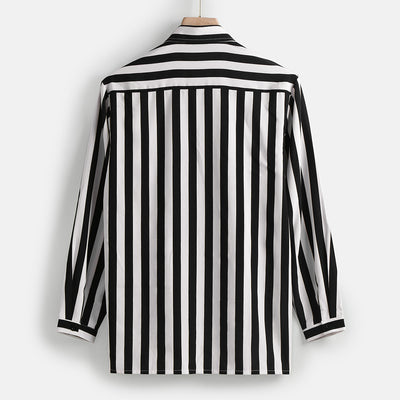 Men's long sleeve striped shirt