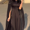 Round Neck Belted Maxi Dress