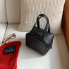 Small Square Shoulder Bag Women Simple Frosted Handbag