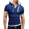 Men Hooded Polo Shirt