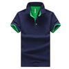 Mens Stand Collar Polo Shirt