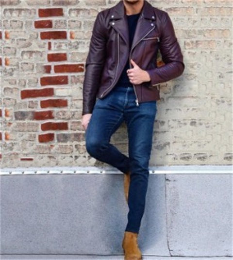 Men's leather clothing