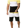 Outdoor Sports and Leisure Color Matching T Sleeve Mens Suit