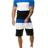 Outdoor Sports and Leisure Color Matching T Sleeve Mens Suit