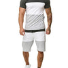 Outdoor Sports and Leisure Color Matching T Sleeve Mens Suit