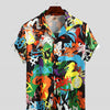 Men's Short Sleeve Printed Shirt Summer Hawaiian Beach Men's Shirt