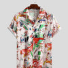 Men's Short Sleeve Printed Shirt Summer Hawaiian Beach Men's Shirt