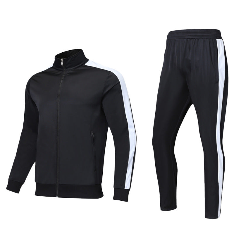 Sports Suit Long-Sleeved Jacket Plus Velvet Two-Piece Casual Morning Jogger Training Sweater Jacket