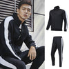 Sports Suit Long-Sleeved Jacket Plus Velvet Two-Piece Casual Morning Jogger Training Sweater Jacket