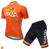 Orange Short Sleeve 12D Cycling Jersey Summer Sports Suit