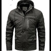 Winter New Plus Size Fleece Hooded Jacket Outdoor Casual Men's Jackets Shell Jacket