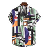 Men Short sleeved beach shirts men New printed T shirt