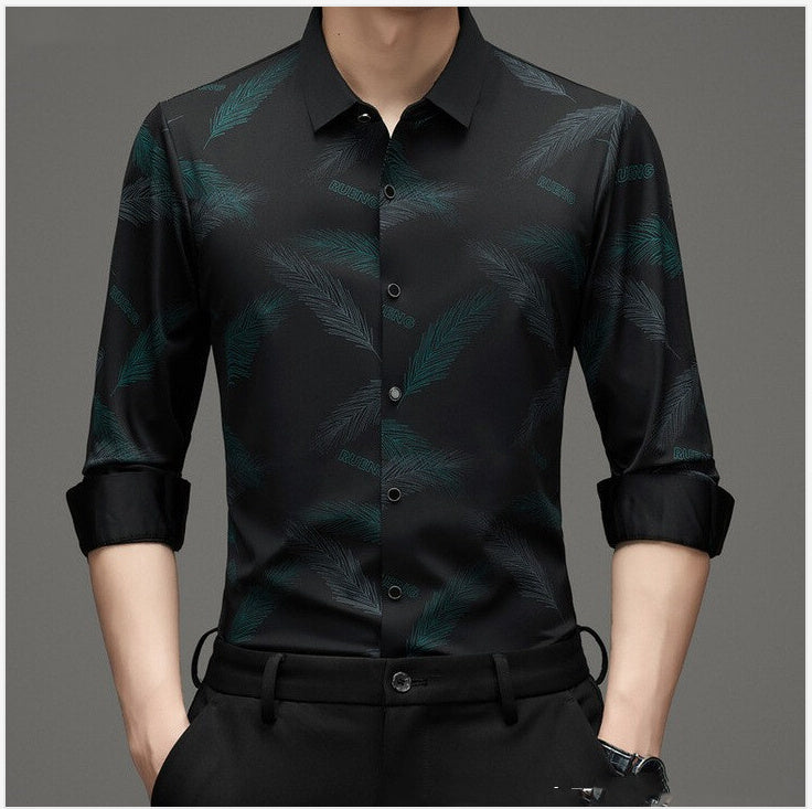 Long Sleeve Shirt Men's Trendy Non-ironing