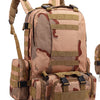 Men's Travel Backpack Oxford Cloth Outdoors Backpack Army Camouflage Tactics Double Shoulder Bag Mountaineering Large Combination Backpack