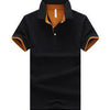 Mens Stand Collar Polo Shirt