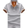 Mens Stand Collar Polo Shirt