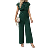 Women's Sleeveless Pleated Collar Jumpsuit