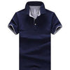 Mens Stand Collar Polo Shirt