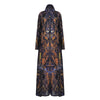 Women's Long-sleeved Cardigan Printed Dress