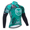 Men's Long-sleeved Cycling Wear With Pedals