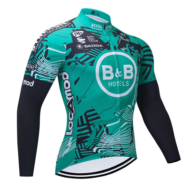 Men's Long-sleeved Cycling Wear With Pedals