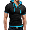 Men Hooded Polo Shirt