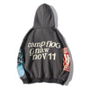 Graffiti alphabet print hoodie sweatshirt