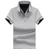 Mens Stand Collar Polo Shirt