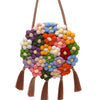 Ethnic Fluffy Bag For Women, 2025 New Fashion Trend, Floral Small Round Bag, Stylish And Versatile, Can Be Worn On One Shoulder Or Cross-body