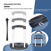 2-piece Luggage Set With Lightweight ABS And Rotating Wheels