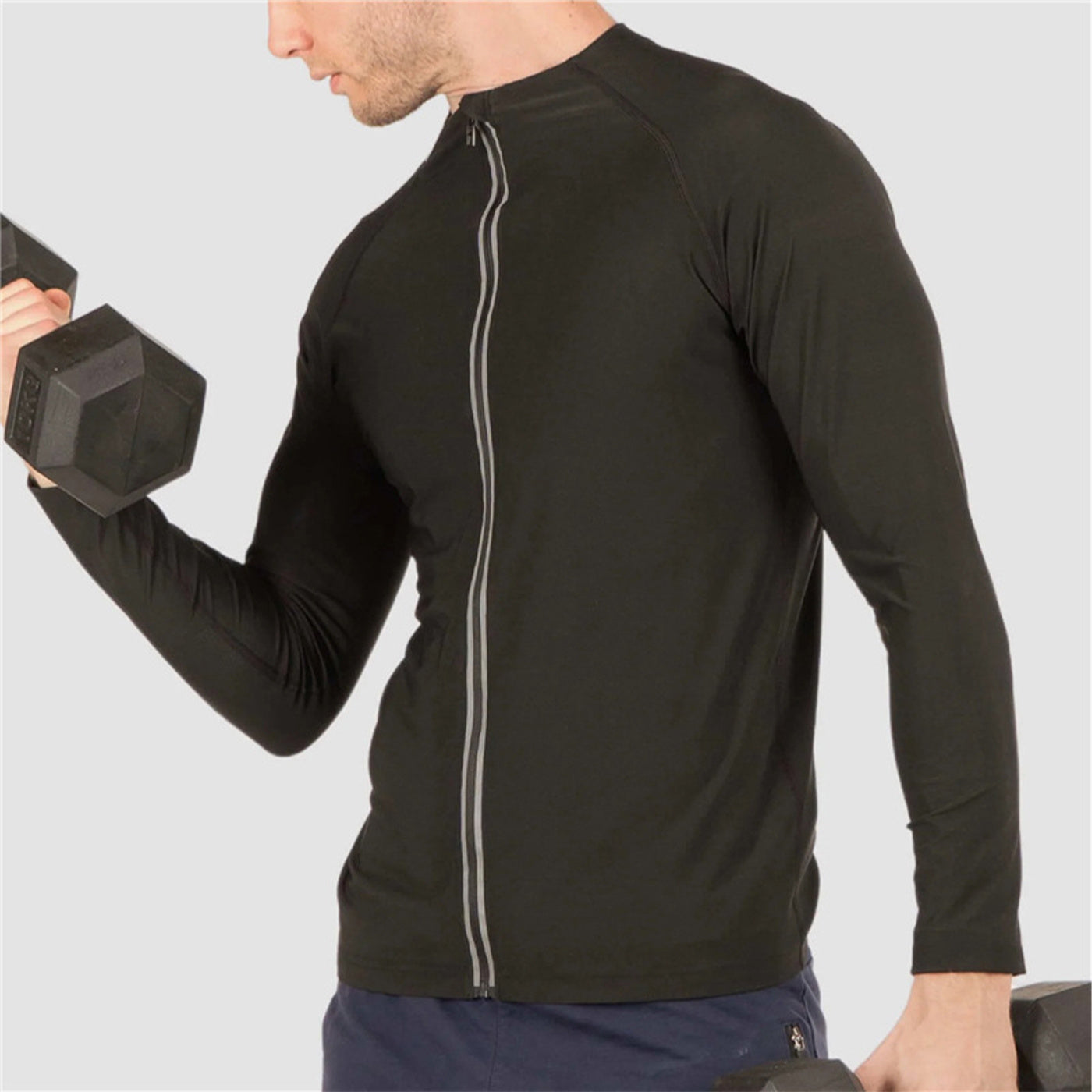 Men's Zip Vest Long Sleeve Short Sleeve