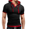 Men Hooded Polo Shirt