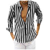 Men's long sleeve striped shirt