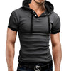 Men Hooded Polo Shirt