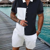 Men's Loose Casual Geometric Short Shirt