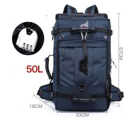 New double shoulder bag Oxford cloth bags male outdoor backpack large capacity baggage bag multifunction hiking bag