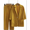 Women's Cotton Linen Coat Pants Fall Loose Fashion Suit