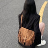 Handmade Suede Tassel Women's Retro Shoulder Messenger Bag