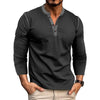 Men's Clothing Autumn And Winter Long Sleeves Henley Shirt