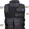 Tactical Vest Black Mens Military Hunting Vest